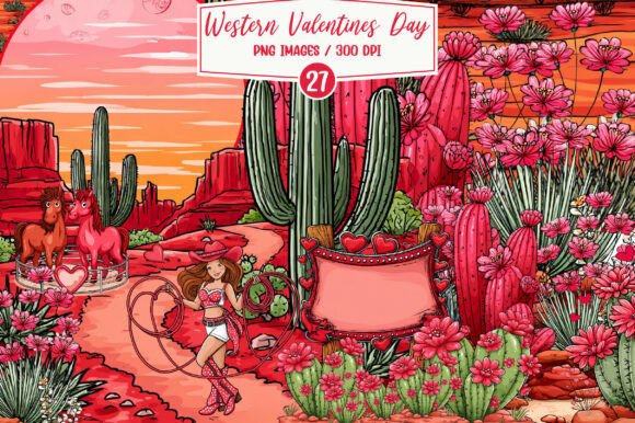 Download Watercolor Western Valentine Clipart - Art Collection