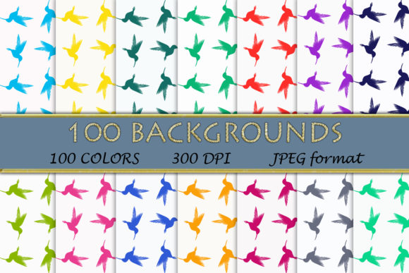 Download 100 Bird Pattern Digital Papers - Pattern Collection