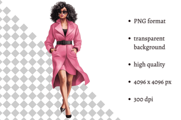 Download Fashion Lady Boss in Pink PNG Clipart - Art Collection