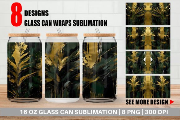 Download Glass Can Contemporary Art Dark Moss - Art Collection