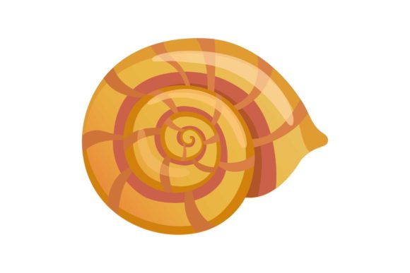 Download Mollusk Shell Icon, Cartoon Style - Art Collection