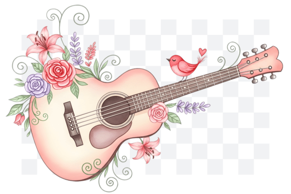 Download Guitar Valentine's Day PNG Clipart - Art Collection