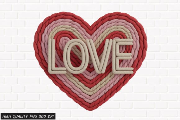 Download Rope Heart LOVE Valentine PNG File - Art Collection
