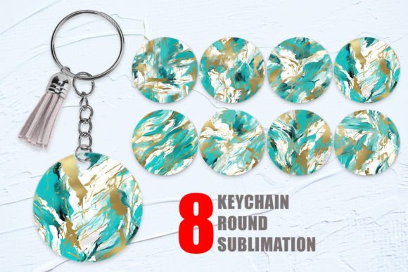 Download Keychain Contemporary Art Turquoise - Art Collection