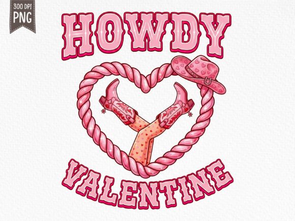 Download Pink Cowgirl Rope Heart Valentine PNG - Art Collection
