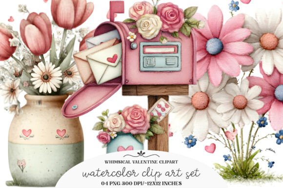 Download Whimsical Valentine Clipart / Valentine - Art Collection