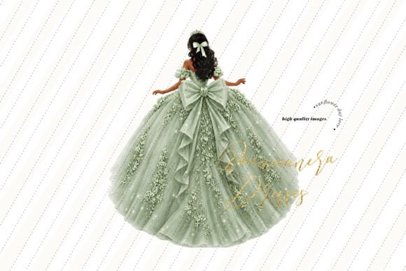 Download Sage Green Tan Skin Princess Clipart - Art Collection