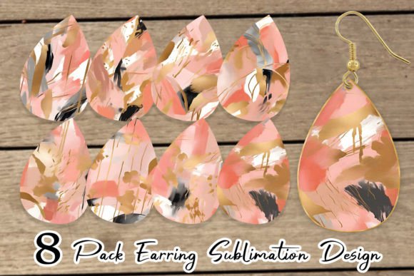 Download Earring Contemporary Art Pink - Art Collection