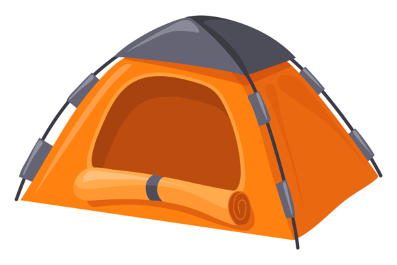 Download Outdoor Tourist Tent Cartoon Icon. Camps - Art Collection