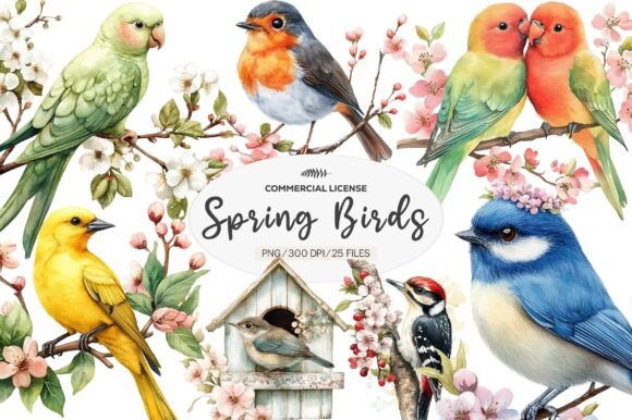 Download Spring Birds Clipart - Art Collection