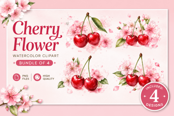 Download Cherry Blossom PNG Clipart Bundle 4 #06 - Art Collection