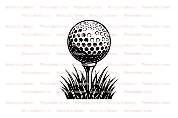 Download Golf Ball SVG, Sports Line Art Cut File - Art Collection