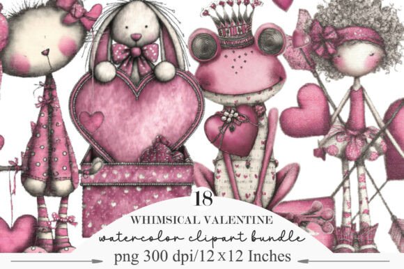 Download Whimsical Valentine Clipart - Art Collection