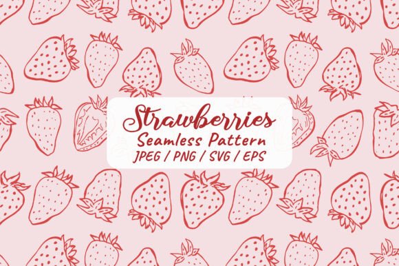 Download Hand Drawn Strawberry Seamless Pattern - Pattern Collection