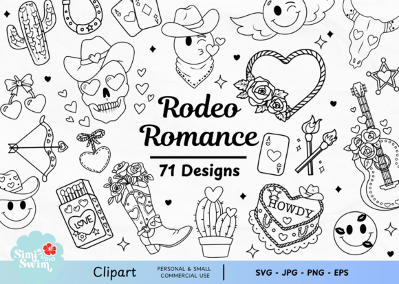 Download Rodeo Romance Clipart Bundle | Western - Art Collection