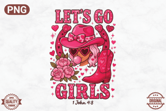 Download Let’s Go Girls Western Valentine Clipart - Art Collection