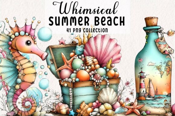 Download Whimsical Summer Beach Clipart - Art Collection