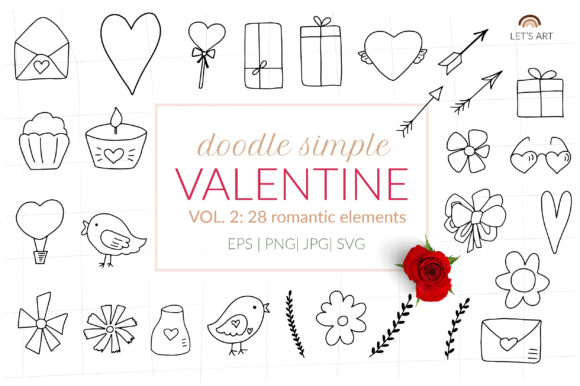 Download Doodle Valentine Svg, Valentines Clipart - Art Collection