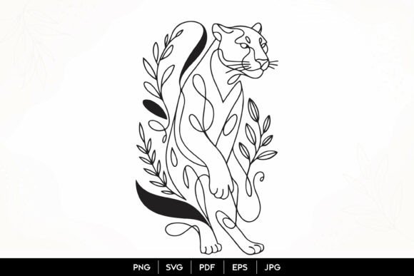 Download Panther Line Art SVG - Art Collection