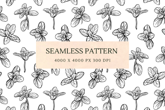 Download Basil and Oregano Leaves Pattern - Pattern Collection