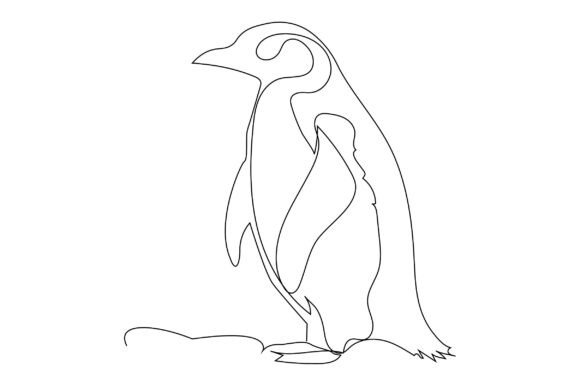 Download Single Line Art Animal Drawing Penguin - Art Collection