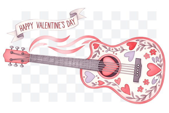 Download Love Guitar Valentine's Day PNG Clipart - Art Collection