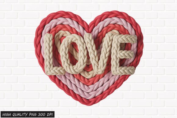 Download Rope Heart LOVE Valentine PNG File - Art Collection