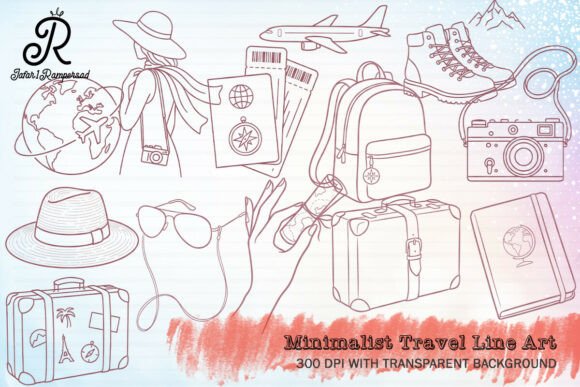 Download Minimalist Travel Line Art Clipart - Art Collection