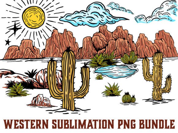Download Western Clipart PNG Sublimation Bundle - Art Collection