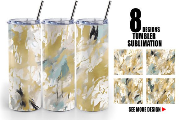 Download Tumbler Contemporary Art and Gold - Art Collection
