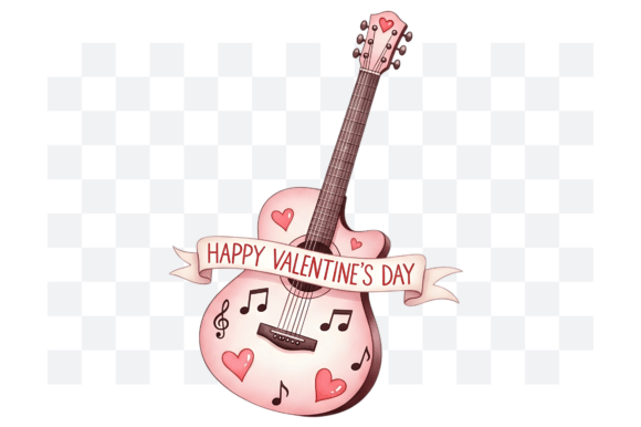 Download Guitar Valentine's Day PNG Clipart - Art Collection