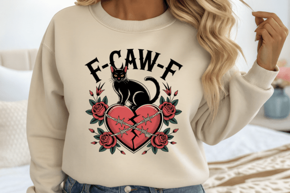 Download F-CAW-F Black Cat Broken Heart PNG - Art Collection