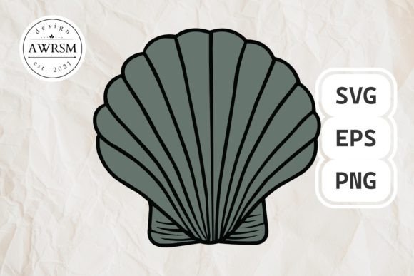 Download Clamshell SVG Vector, Seashell Clipart - Art Collection