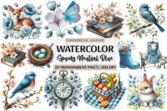 Download Spring Neutral Blue Clipart - Art Collection