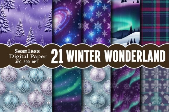 Download Winter Wonderland Seamless Patterns - Pattern Collection
