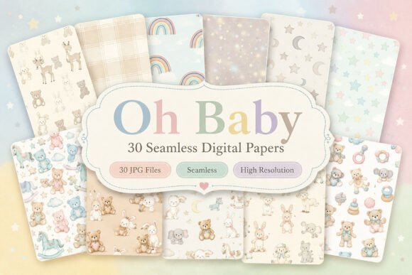 Download Oh Baby Digital Pattern - Pattern Collection