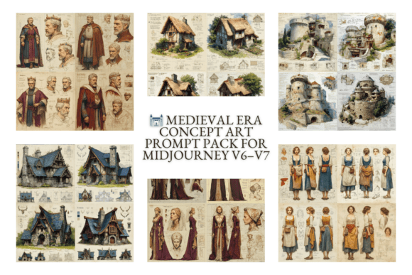 Download Medieval Era Concept Art Prompts for AI - Art Collection