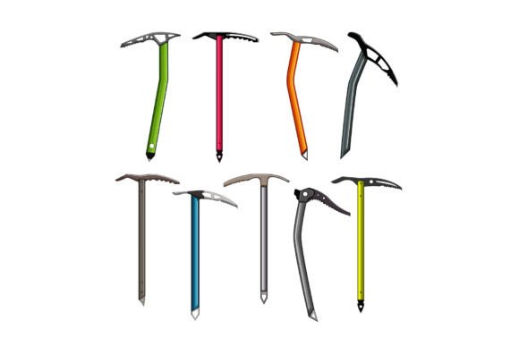 Download Ice Axe Set Cartoon Vector Illustration - Art Collection