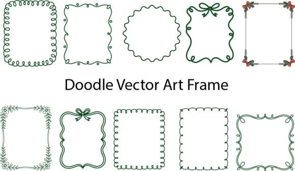 Download Hand-Drawn Doodle Vector Art Frames EPS. - Art Collection