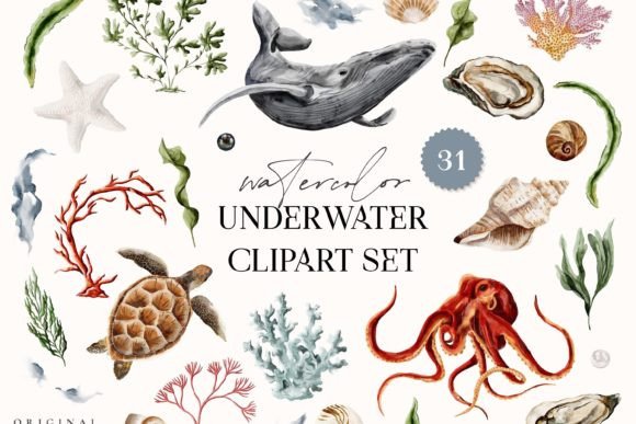 Download Underwater Watercolor Clipart Ocean Sea - Art Collection