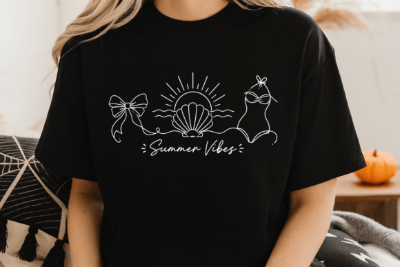 Download Summer Vibes Beach Minimal Line Art PNG - Art Collection