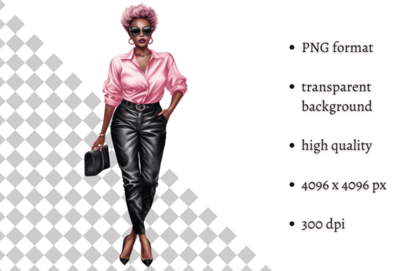 Download Fashion Lady Boss in Pink PNG Clipart - Art Collection
