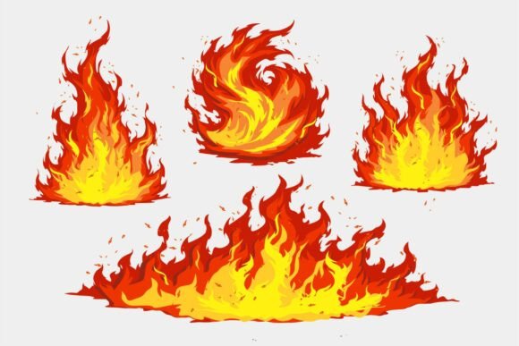 Download Cartoon Fire Flame Effects - Art Collection