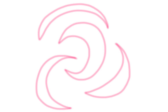 Download PINK RED LINE ART MOON PNG FILE - Art Collection