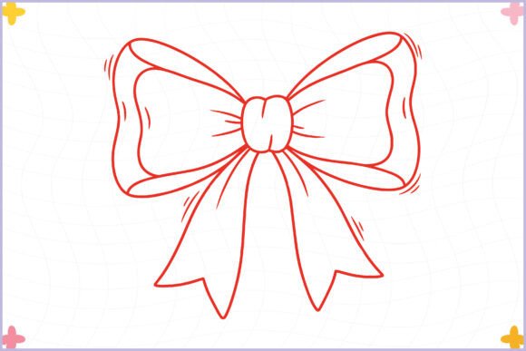 Download Hand Drawn Valentine Bow Clipart PNG - Art Collection