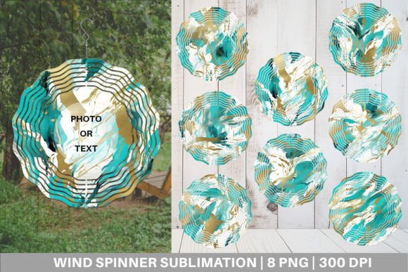 Download Wind Spinner Contemporary Art Turquoise - Art Collection