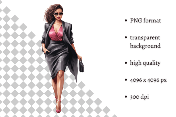 Download Fashion Lady Boss in Pink PNG Clipart - Art Collection