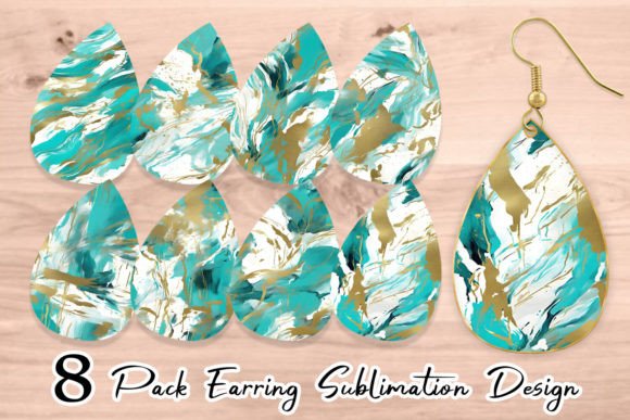 Download Earring Contemporary Art Turquoise - Art Collection