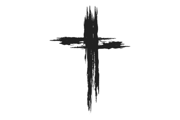 Download Grunge Cross in Brush Stroke Style. Arti - Art Collection