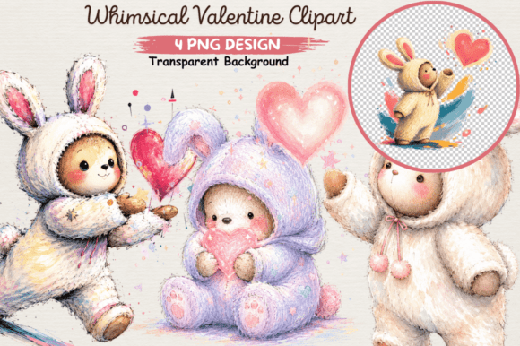 Download Whimsical Valentine Clipart PNG,love PNG - Art Collection